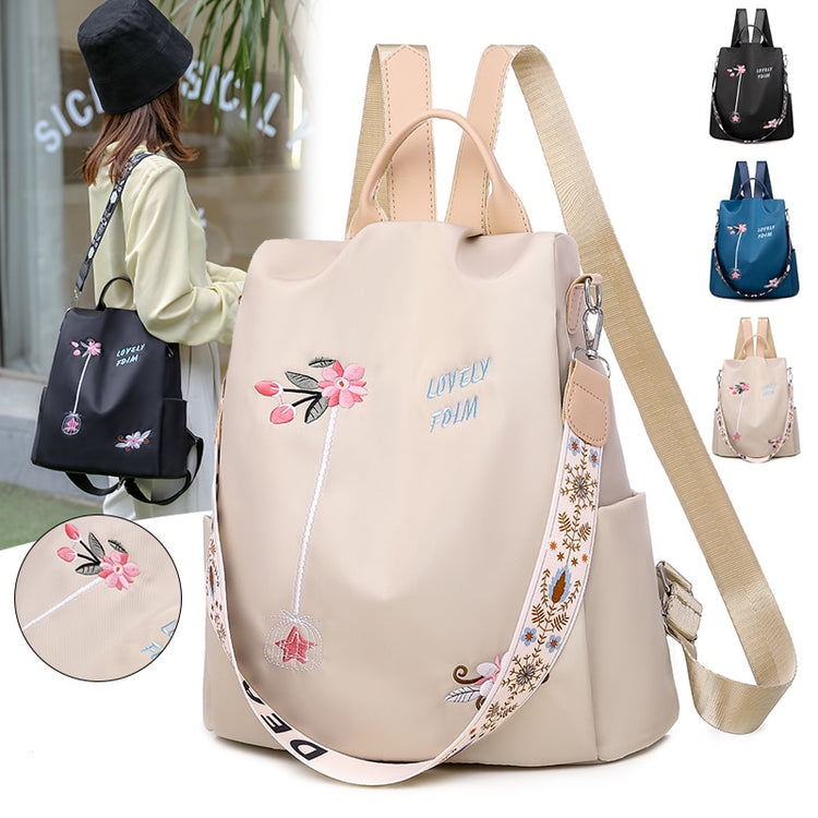 Coleção de bolsas femininas modernas com designs variados, incluindo mochilas e bolsas de ombro elegantes