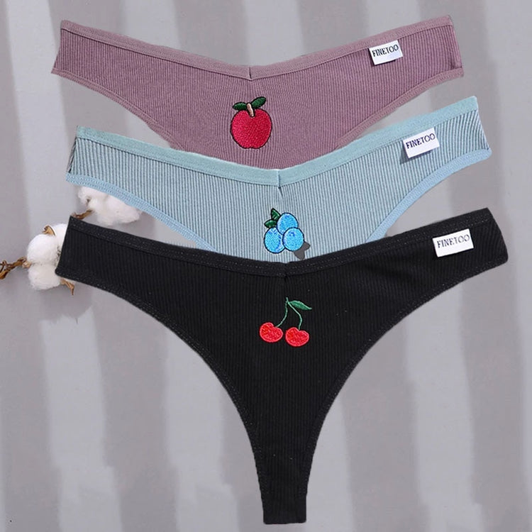 Conjunto de calcinhas da coleção de lingerie moda feminina com estampas divertidas e confortáveis