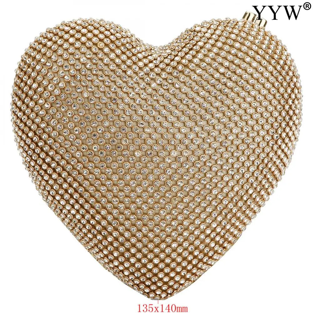 Bolsa Feminina, Elegante, de Luxo, Diamantes, Noite, Novo Design Requintado