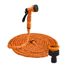 Mangueira de jardim, expansível de 25 a 200 pés, com pistola de água, ferramentas de irrigação diária para jardim, de alta pressão