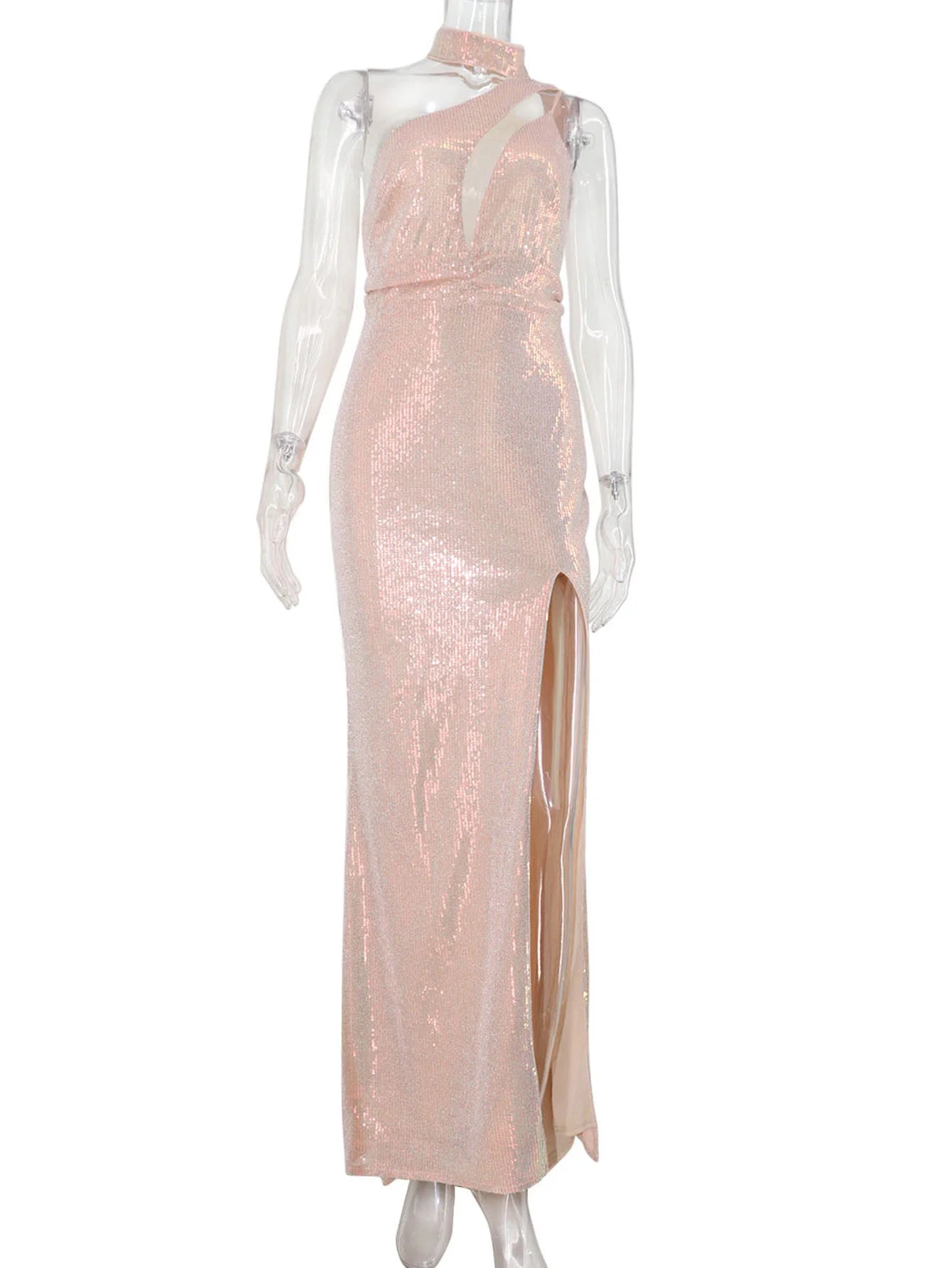 Vestido feminino, longo, maxi com lantejoulas, vestido para ocasiões festivas
