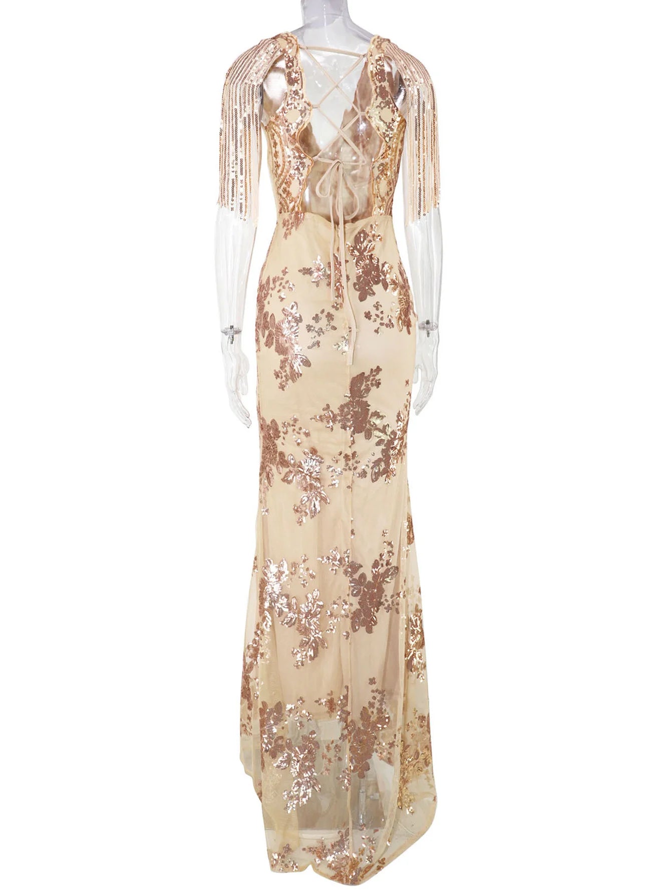 Vestido feminino, longo, maxi com lantejoulas, vestido para ocasiões festivas