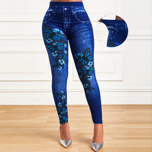 Calças Legging Femininas LAPA Plus Size Denim
