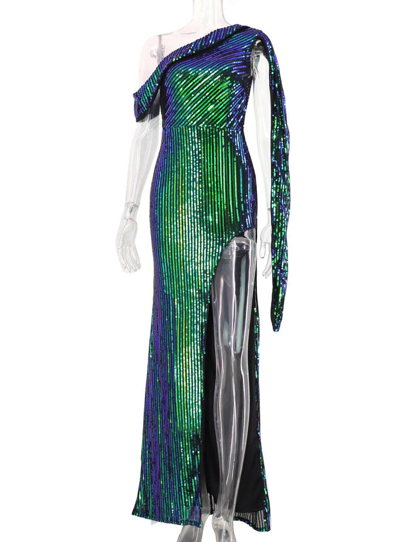 Vestido feminino, longo, maxi com lantejoulas, vestido para ocasiões festivas
