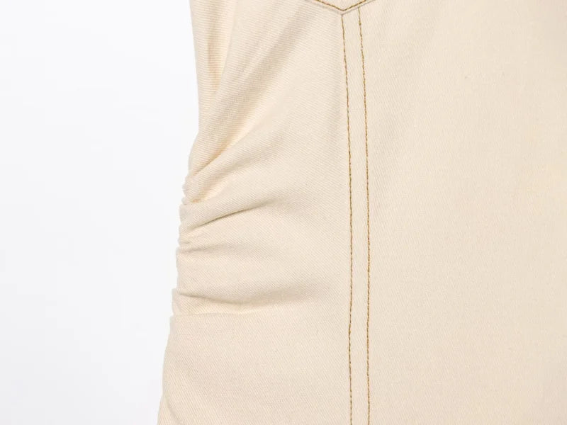 Vestido Feminino, Estilo MIDI, Jeans, Elegante, com Zíper Lateral e Cintura Ajustada