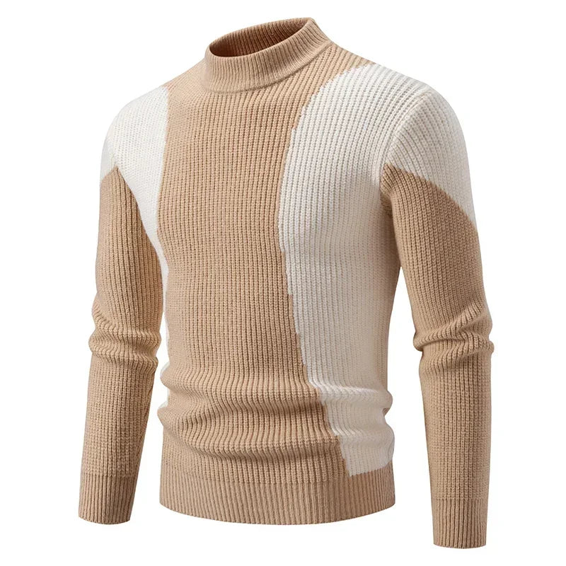 Casaco Masculino de Outono com Estampa Moderna