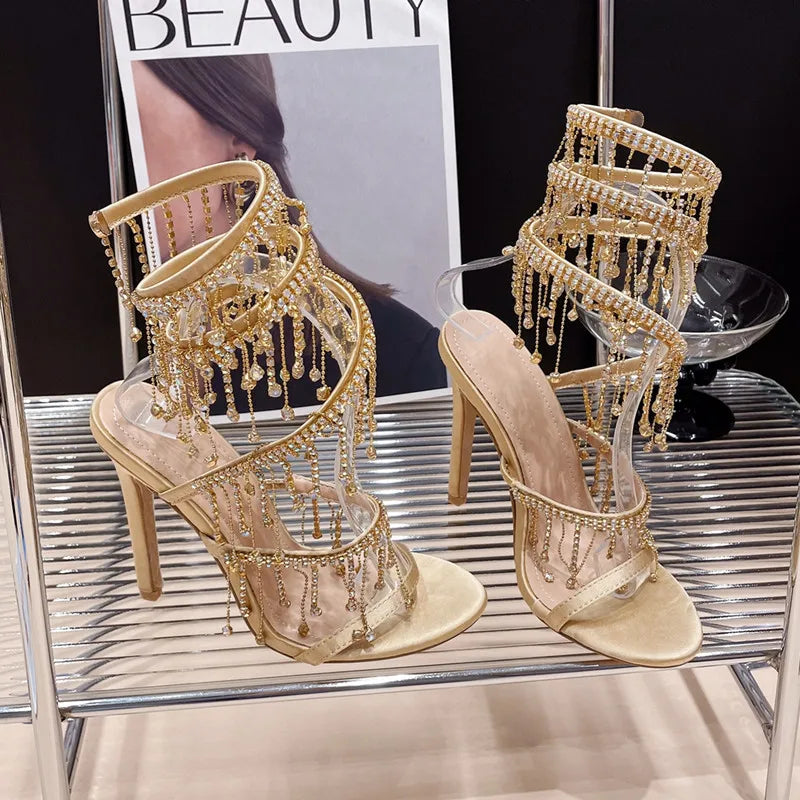 Sandálias Femininas Stilettos Moda Pista