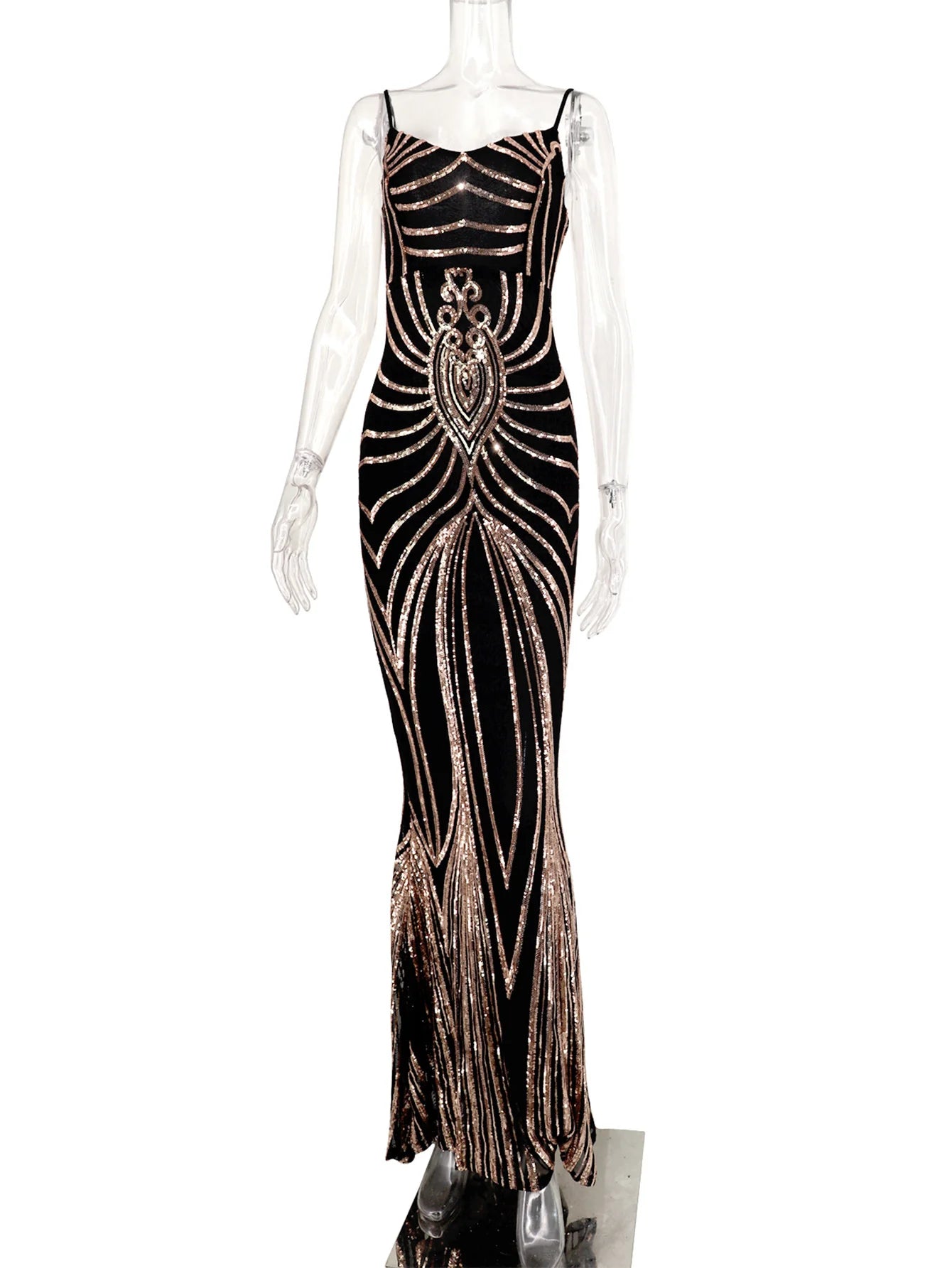 Vestido feminino, longo, maxi com lantejoulas, vestido para ocasiões festivas