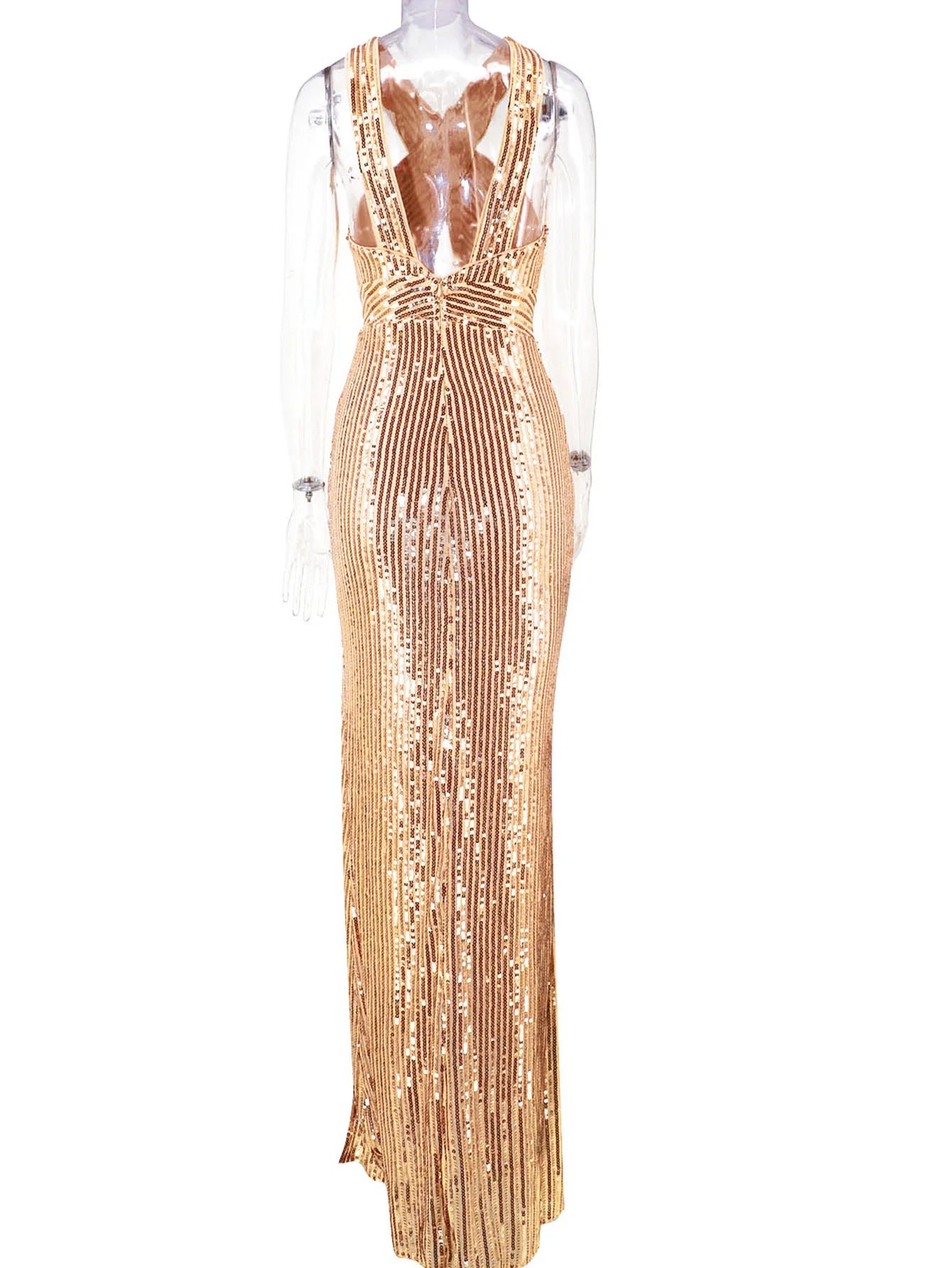 Vestido feminino, longo, maxi com lantejoulas, vestido para ocasiões festivas