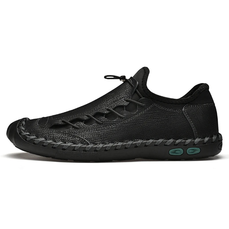 Sapatos masculinos em couro da ABFUBER com design moderno e conforto para uso diário