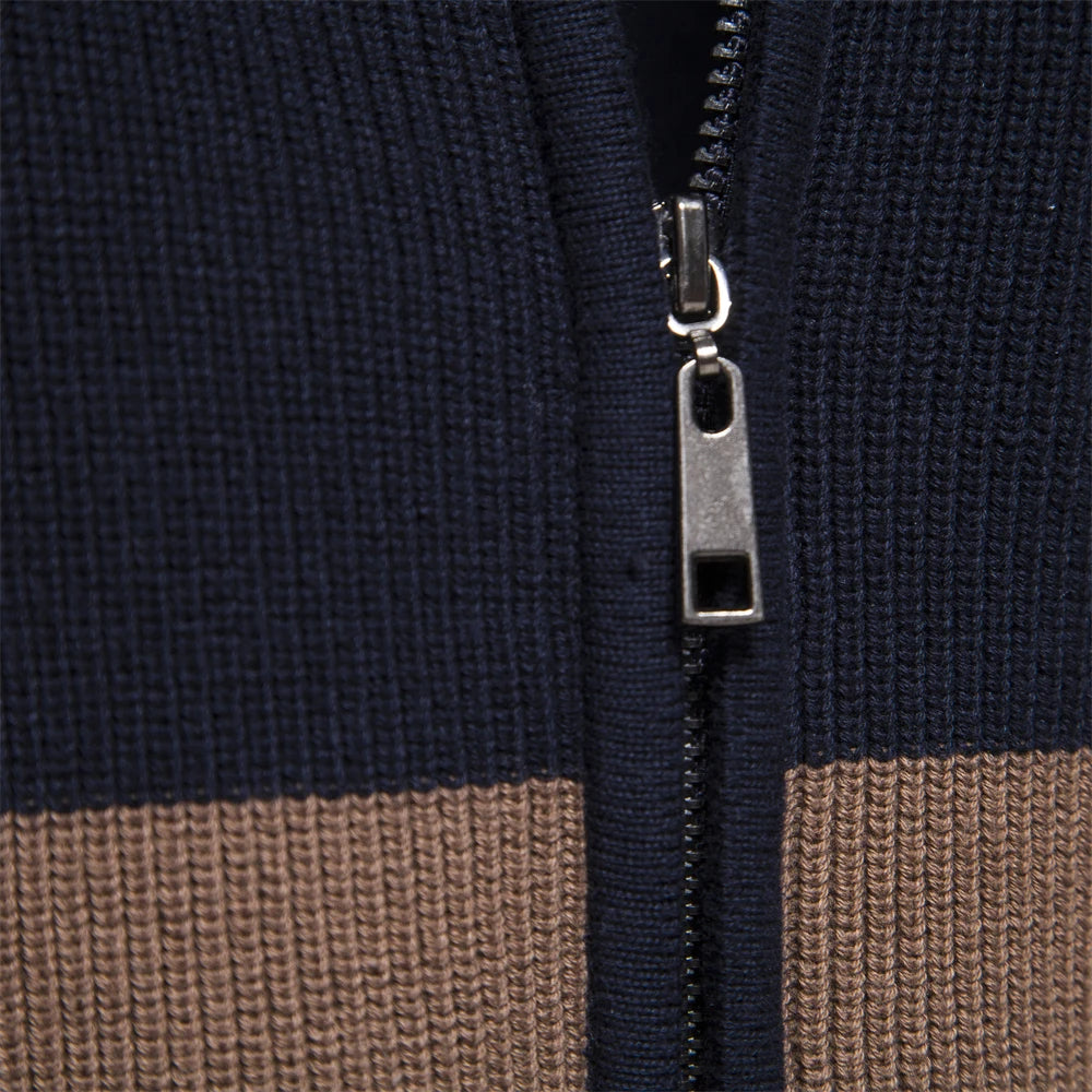 Casaco masculino AIOPESON com zíper, ideal para o outono e inverno, estilo camisola masculina outono inverno