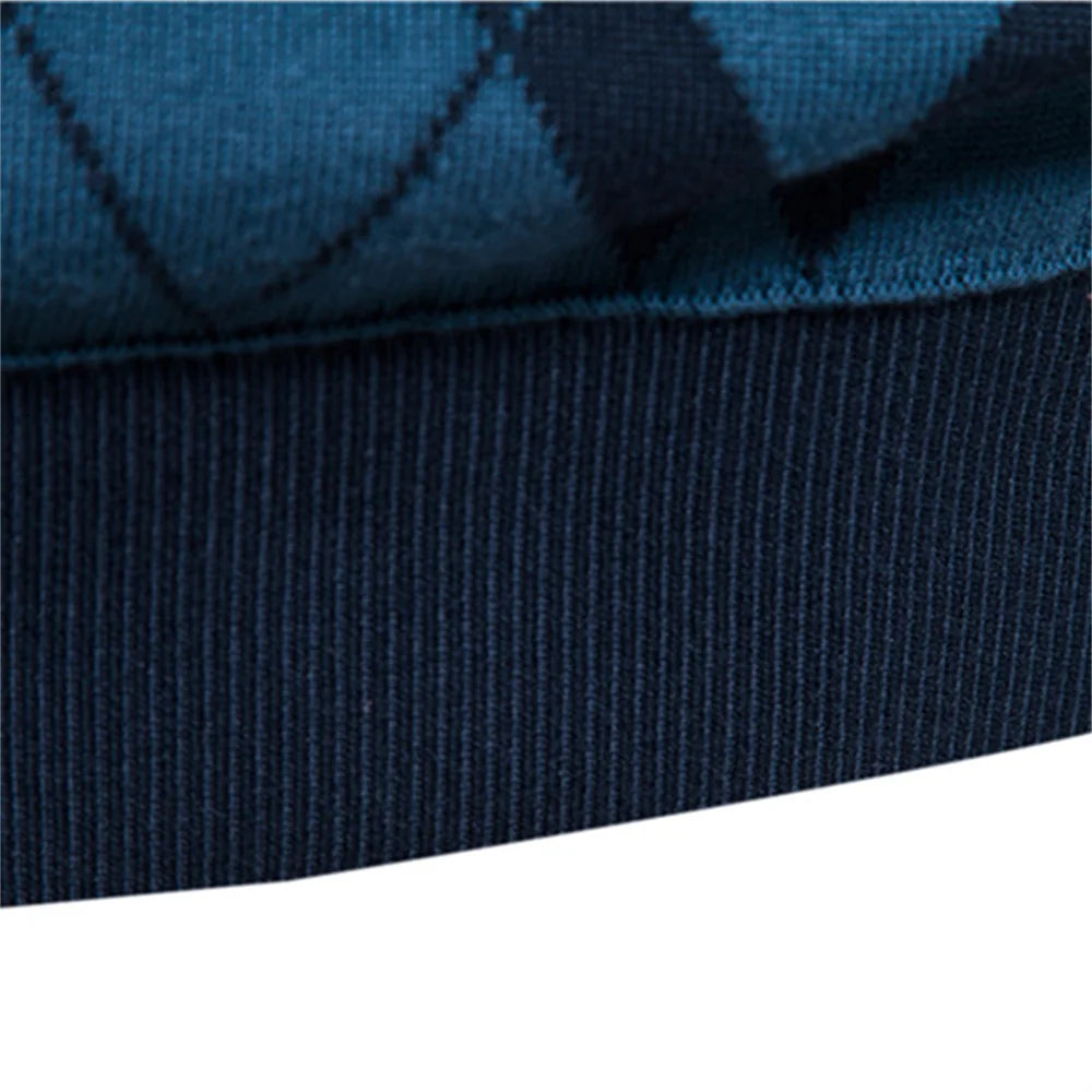 Casaco masculino AIOPESON em tom azul, ideal para moda de inverno para homens com design elegante