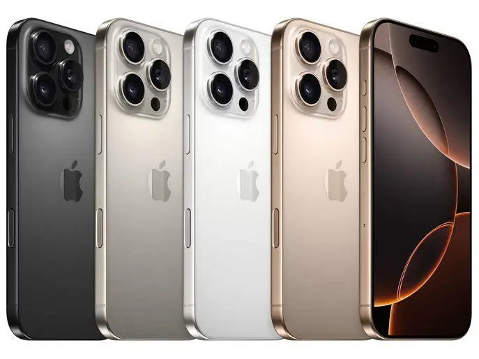 iPhone Apple 5G disponível nas cores prata, dourado, cinza e branco, com design moderno e câmeras poderosas