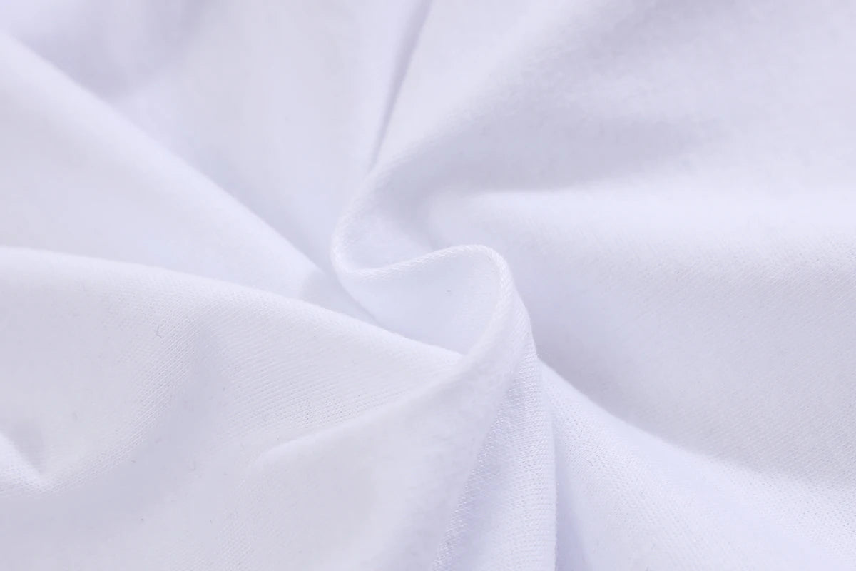 Conjunto de roupas infantis IURNXB tecido branco algodao macio close de textura roupa infantil menino estampa divertida