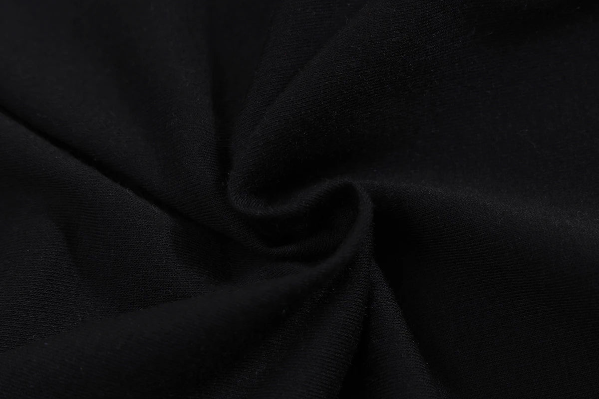 Conjunto de roupas infantis IURNXB tecido preto close textura macia roupa infantil menino estampa divertida