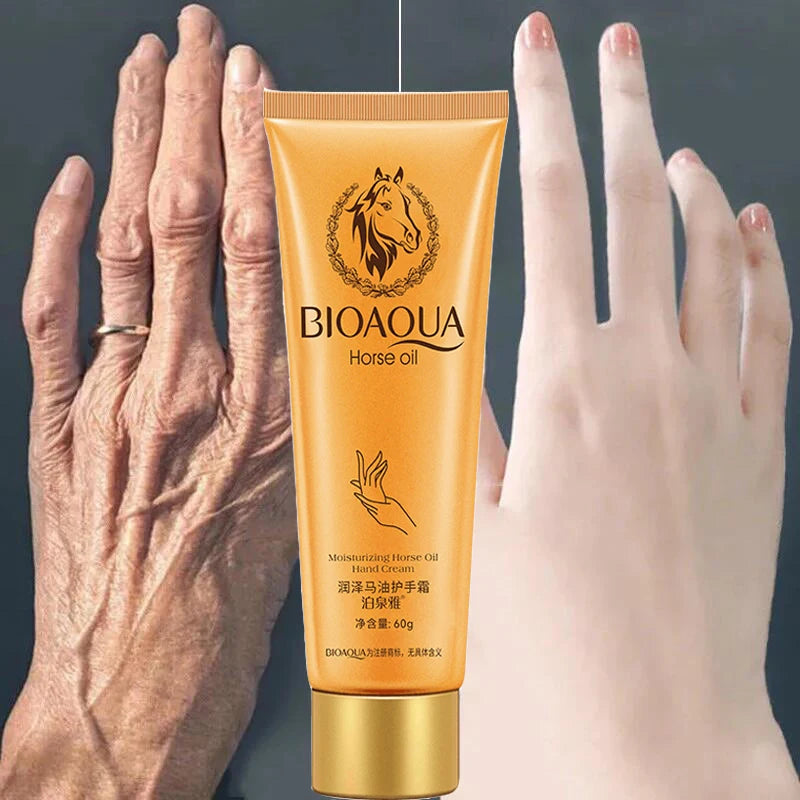 Creme antirrugas para as mãos da POQUAN YA, produto nutritivo anti-rugas com fórmula hidratante