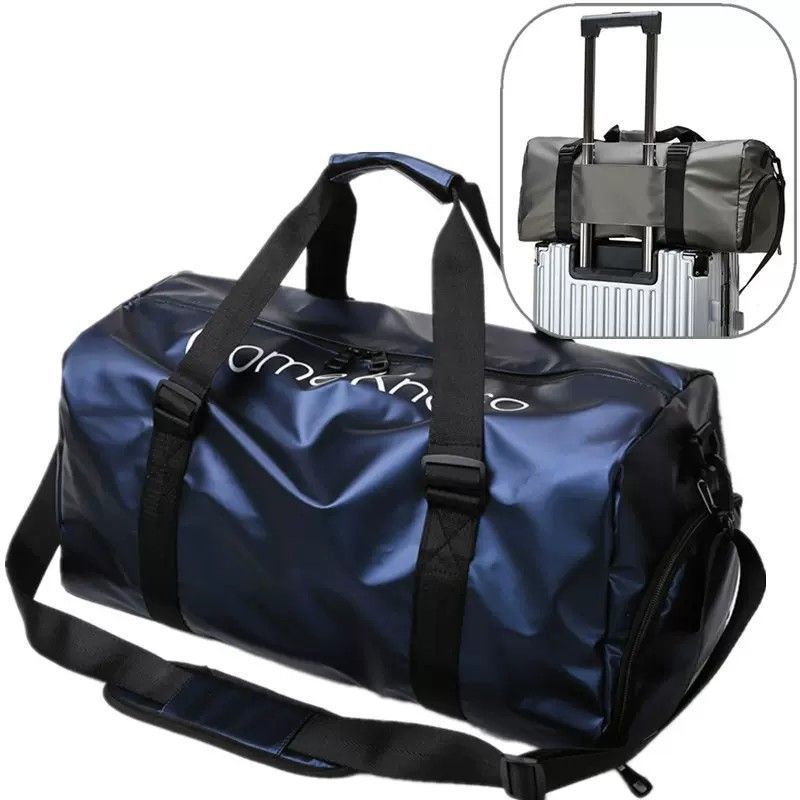 Bolsa de ginástica com compartimento para sapatos, resistente e prática para viagens e treinos