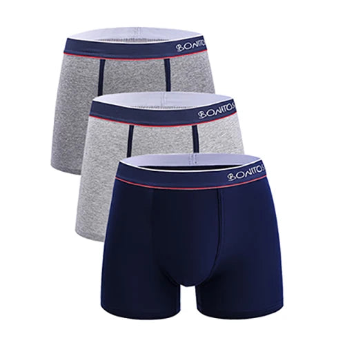 Conjunto de cuecas sólidas masculinas SWNITS em cores variadas com ajuste confortável