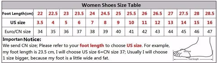Tabela de tamanhos femininos para botas peep toe femininas mostrando comprimento do pé e tamanho US