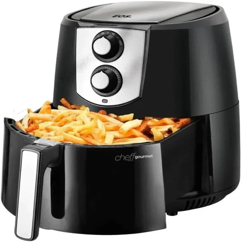 Fritadeira de ar chef gourmet 4,2 litros com batatas fritas crocantes e design moderno