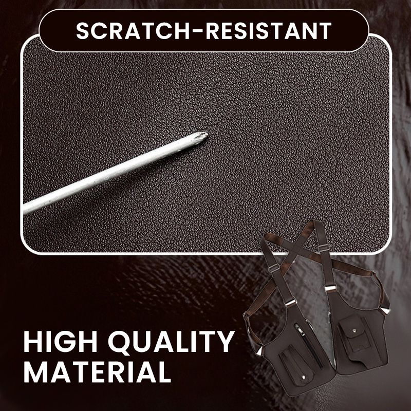 Bolsa masculina em couro com coldre de couro medieval resistente a arranhões e alta qualidade
