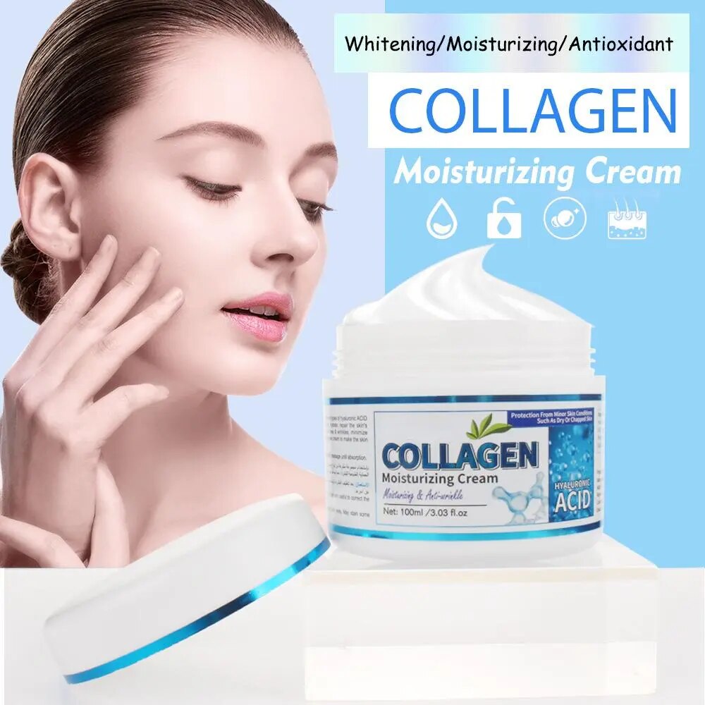 Creme anti-envelhecimento eficaz YRFKT com colágeno para hidratação e proteção da pele facial