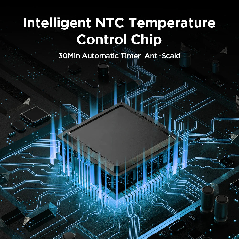 Chip de controle de temperatura inteligente para compressa quente infravermelha para tornozelo com temporizador automático de 30 minutos