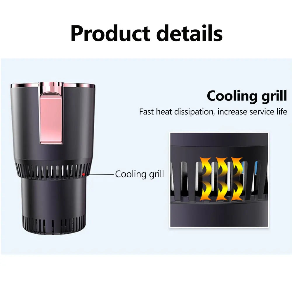 Copo inteligente quente e frio com grade de resfriamento para melhor dissipação de calor