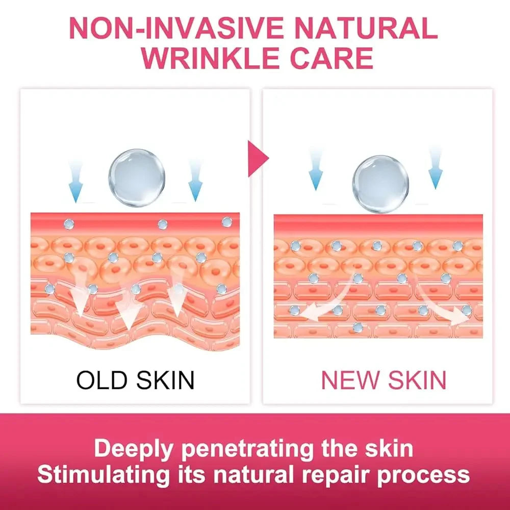 Ilustração sobre o creme facial removedor de rugas com cuidados naturais para a pele rejuvenescida
