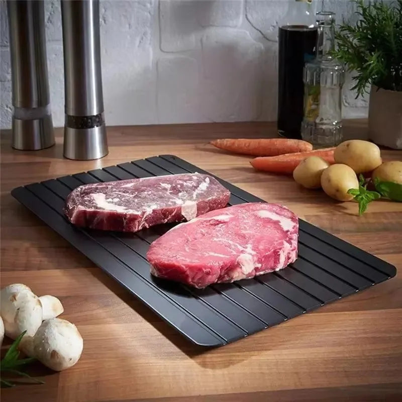 Bandeja de descongelamento rápido NOENNAME_NULL para descongelador de carne e frutas com superfícies em destaque