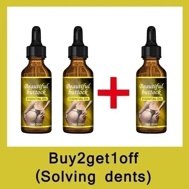 Óleo para aumento de nádegas EELHOE em frascos de 30ml com promoção de compra
