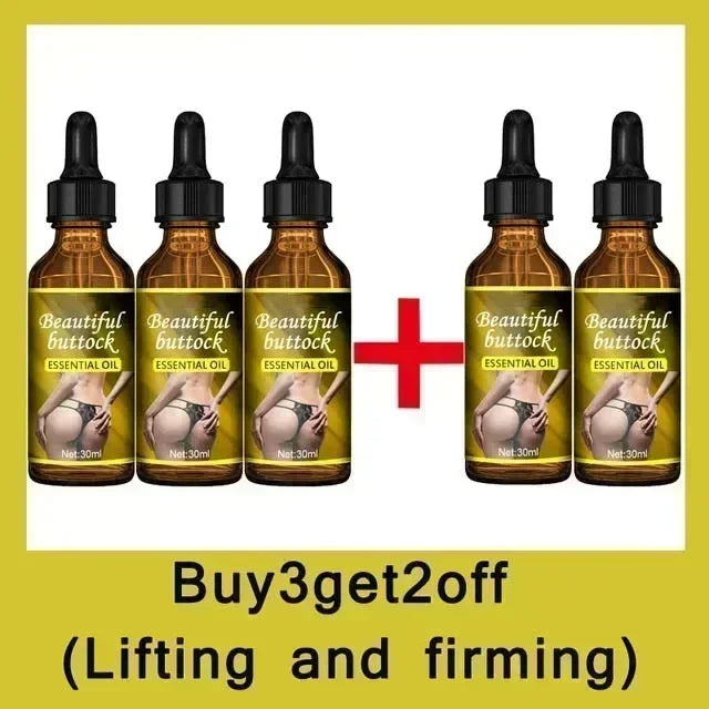 Conjunto de cinco frascos de óleo para aumento de nádegas EELHOE com descontos promocionais para lifting
