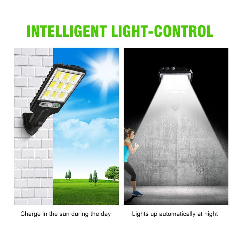 Lâmpada de LED solar PDQ para iluminação externa, usando energia solar para ambientes externos