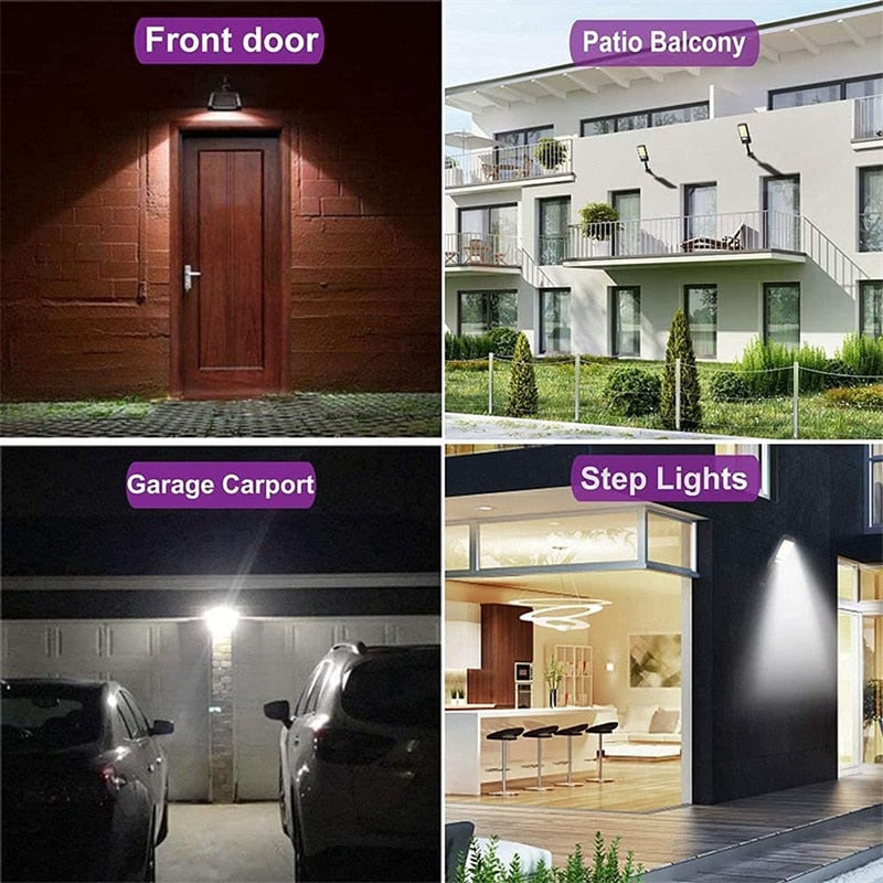 Lâmpada de LED solar da PDQ, ideal para energia solar para ambientes externos, iluminando entradas e varandas.