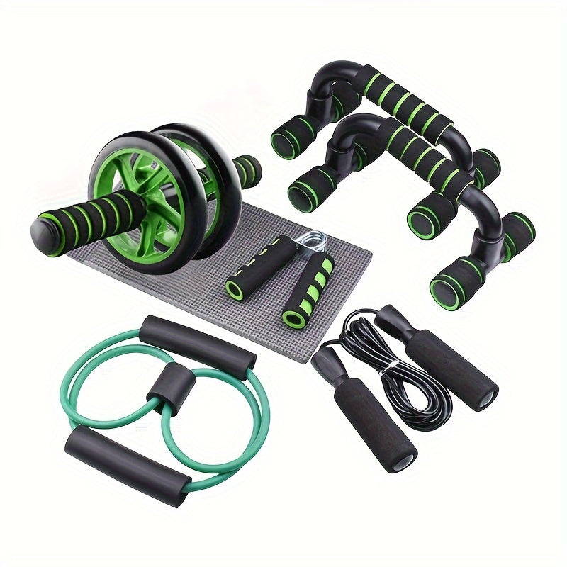Roda abdominal para exercícios com outros acessórios, ideal como equipamento de treino multifuncional