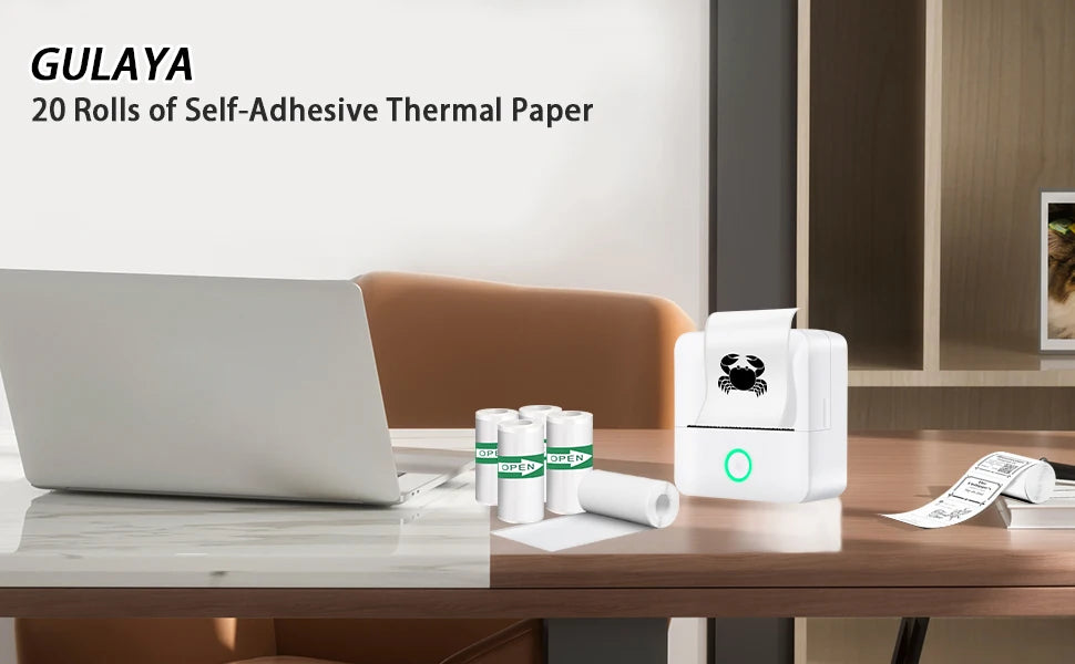 Rolos de papel de mini impressão PERIPAGE com etiqueta autoadesiva 57mm para impressoras térmicas