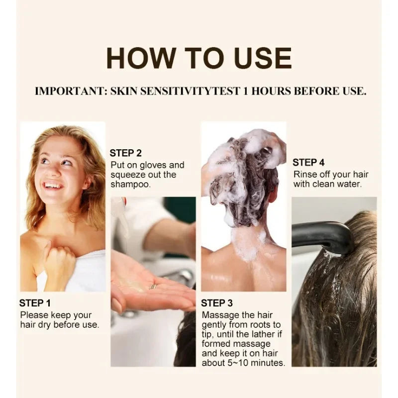 Passo a passo para o uso de shampoo de tintura de cabelo com componentes herbais para melhores resultados