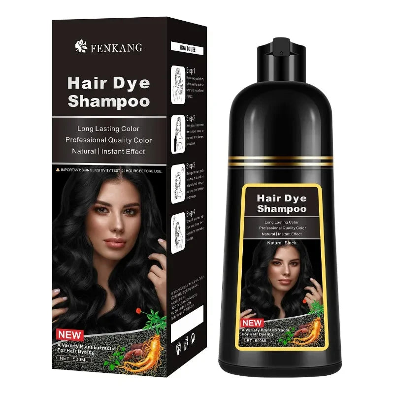 Shampoo de tintura de cabelo com componentes herbais EELHOE para cor duradoura e efeito natural