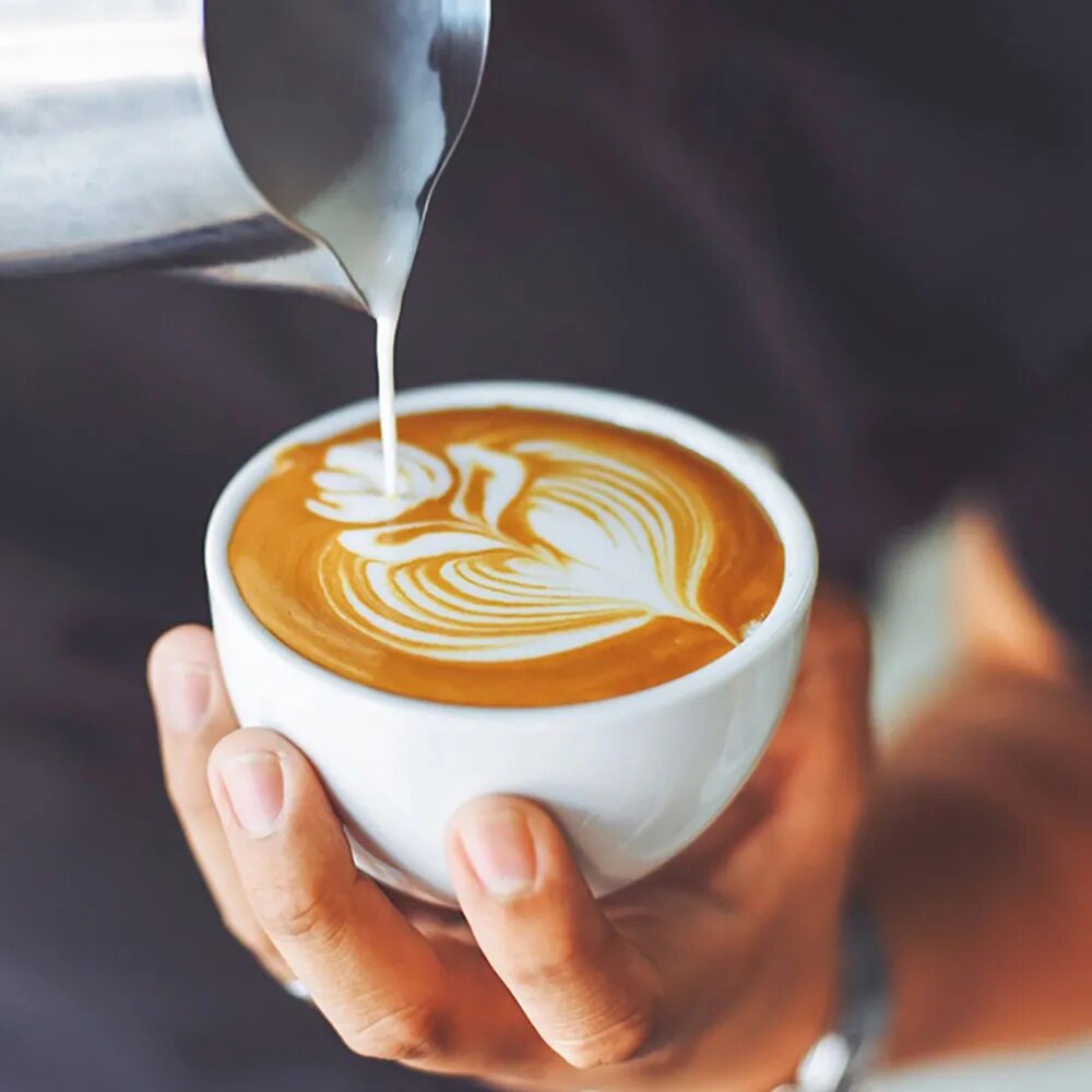 Jarra de leite da PERFFEE para baristas, ideal para ferramentas barista profissionais e latte art