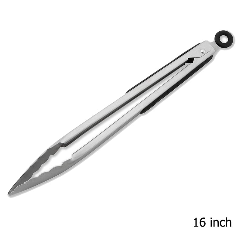 Pinça para churrasco VENLOHOME de 16 polegadas, uma das melhores ferramentas de cozinha de aço inox
