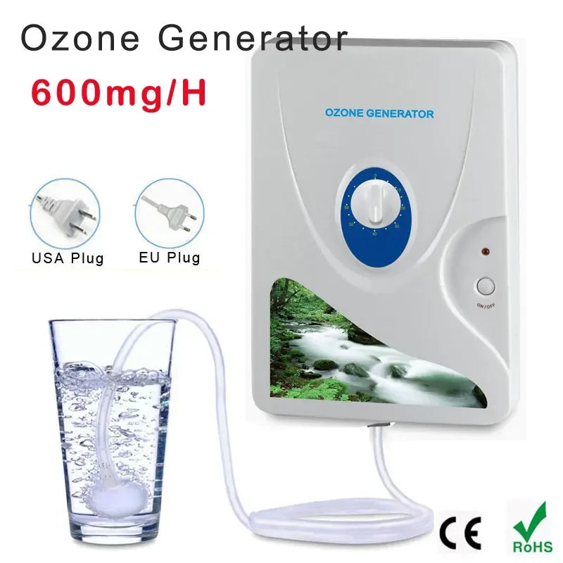 Filtro de água ozonizador ALANCHI com capacidade de 600mg/H, ideal para purificação de ar