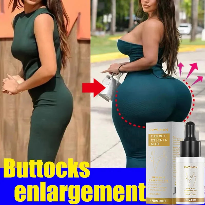 Óleo para crescimento das nádegas com efeito firmador, ideal como creme firmador para quadril grande