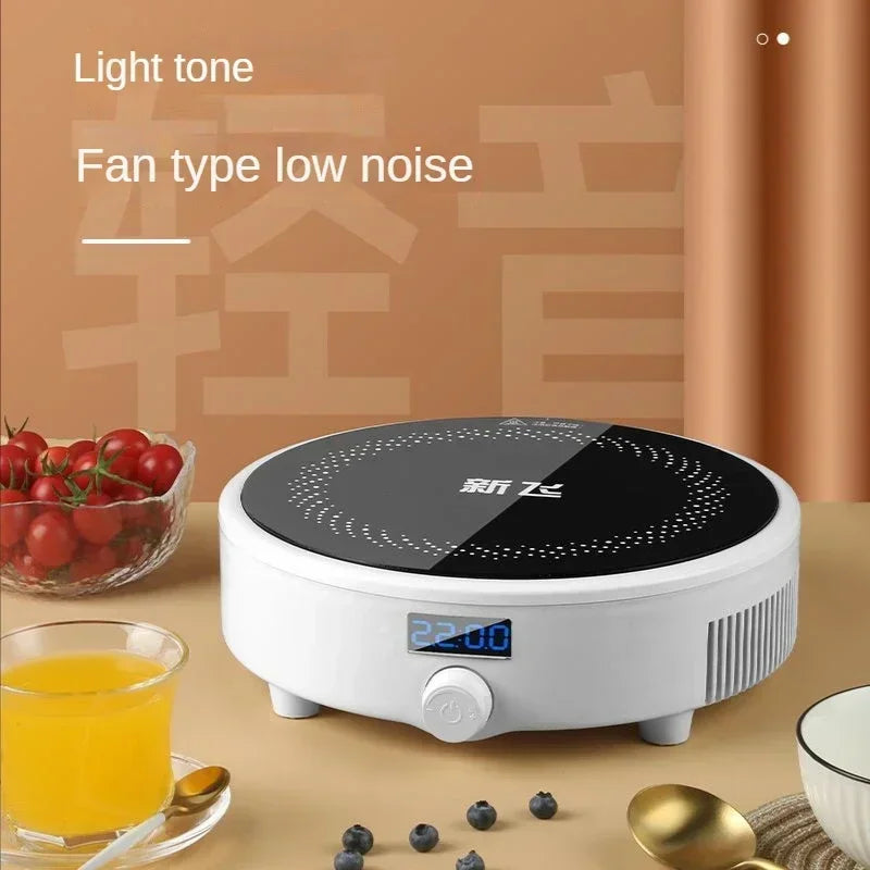 Fogão de indução inteligente CHCYUS com display digital e design moderno, ideal para cozinhar com eficiência.