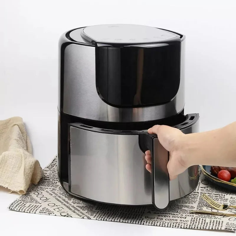Fritadeira Air Fryer 5L 1400W com design moderno, ideal para fritar alimentos com baixo consumo de óleo