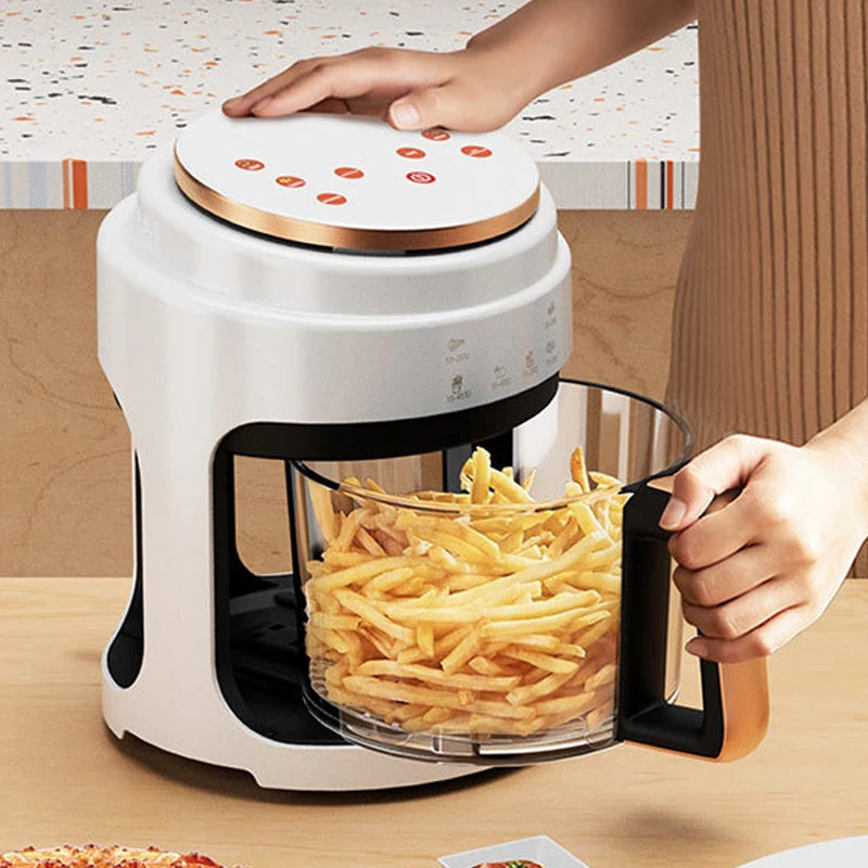 Fritadeira elétrica BALASHOV com tela LED, ideal para preparar batatas fritas crocantes com facilidade