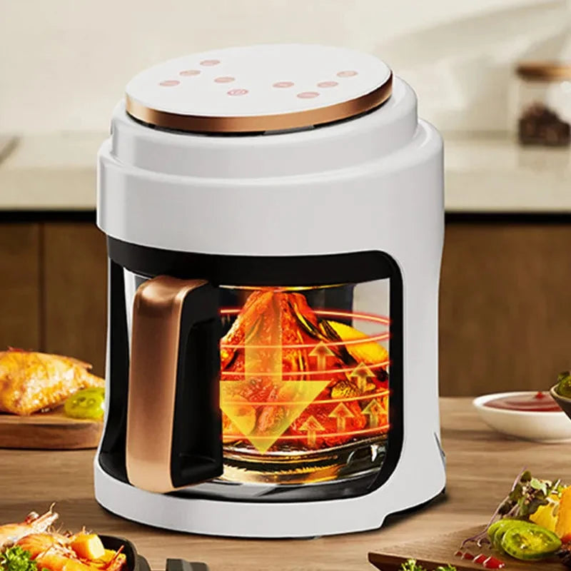Fritadeira elétrica BALASHOV com tela LED e design moderno para cozinhar de forma prática