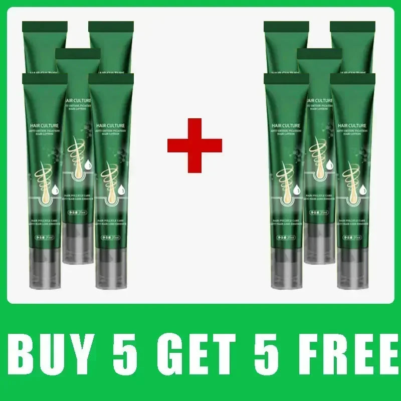 Conjunto de 10 tubos do produto reparador capilar Hair Culture com promoção de compre 5 e leve 5 grátis