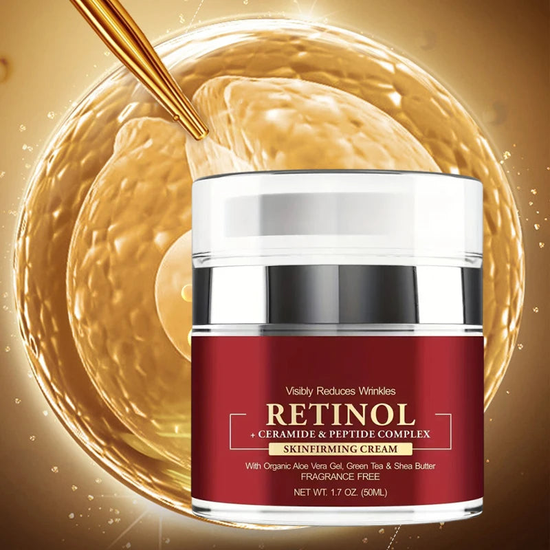 Creme de tratamento facial ANYIF com Retinol, ideal como hidratante facial firmador para redução de rugas
