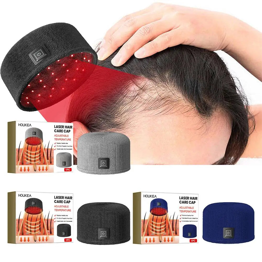 Chapéu a laser para tratamento do cabelo com tecnologia de tratamento capilar infravermelho