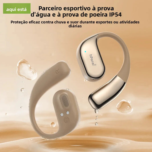 Fones de ouvido bluetooth tradutor à prova d'água e poeira IP54, ideais para esportes e atividades diárias